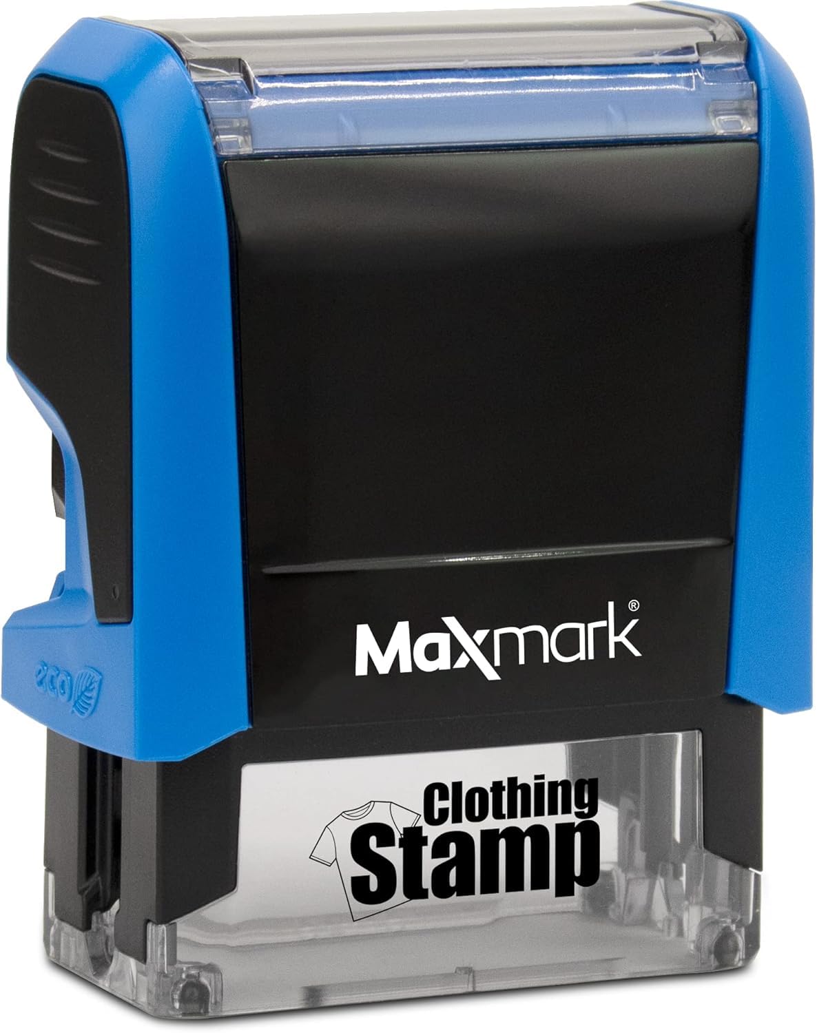 MaxMark Laundry Stamp Personalized Text Clothing Marker - Choose from Many Fonts and Icons