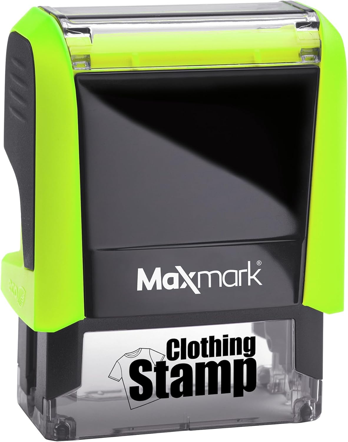 MaxMark Laundry Stamp Personalized Text Clothing Marker - Choose from Many Fonts and Icons