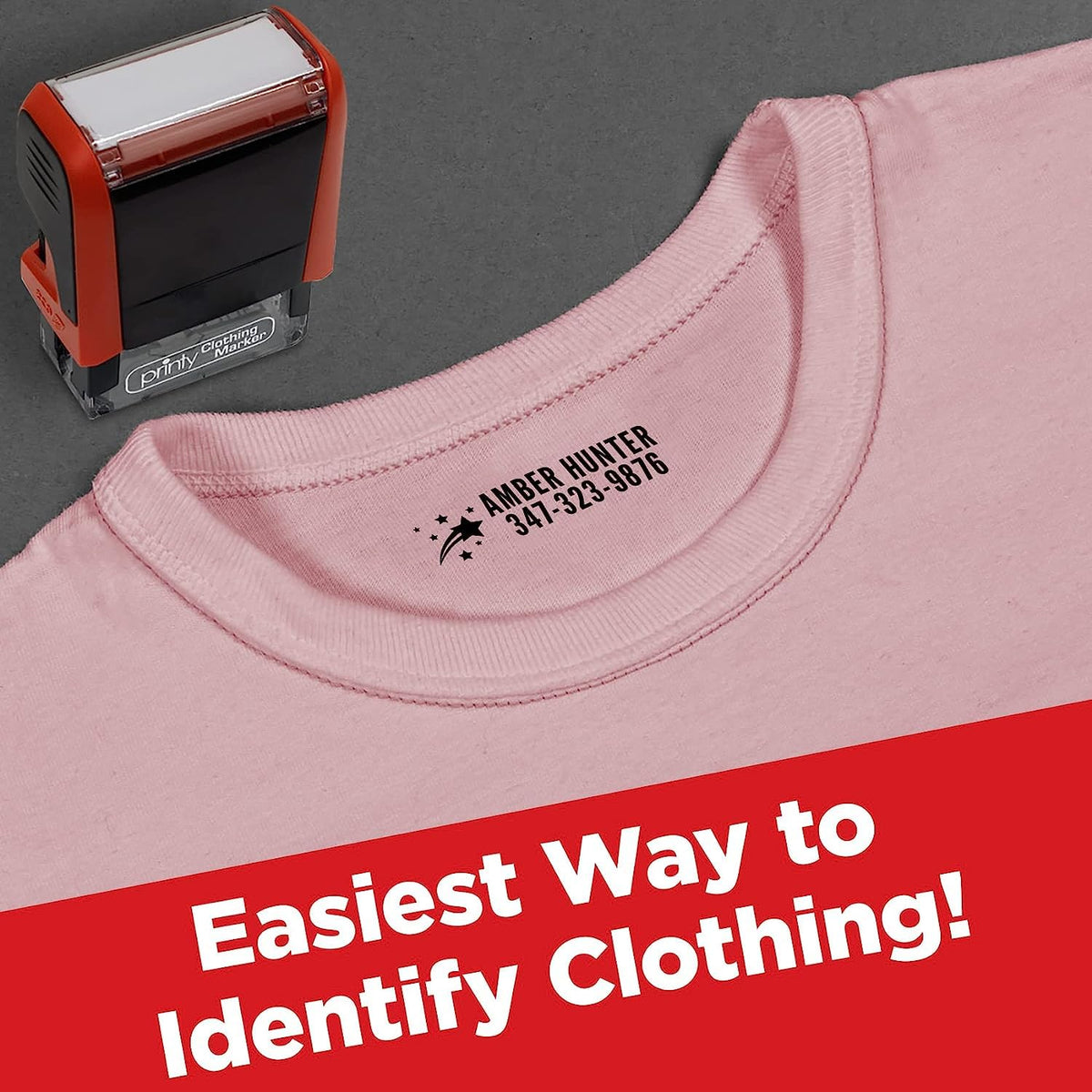 Clothing Stamp, Personalized with Your Name - Customize