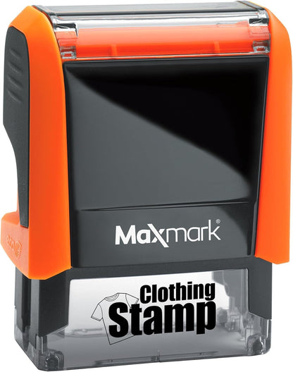 MaxMark Laundry Stamp Personalized Text Clothing Marker - Choose from Many Fonts and Icons