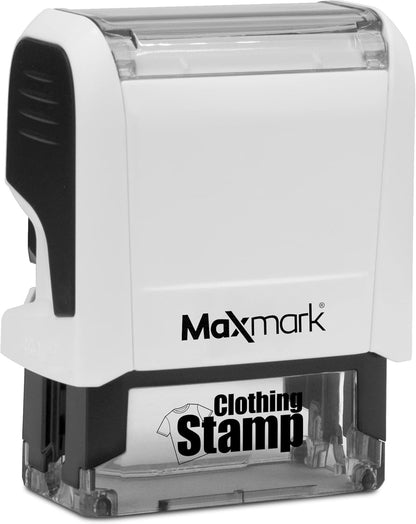 MaxMark Laundry Stamp Personalized Text Clothing Marker - Choose from Many Fonts and Icons