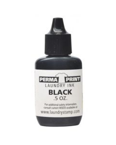PermaPRINT Refill Ink, Black .5 oz.