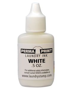 PermaPRINT Refill Ink, White .5 oz.